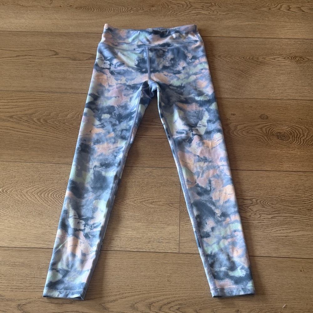 Athleta Kids Pastel Tie-Dye Leggings